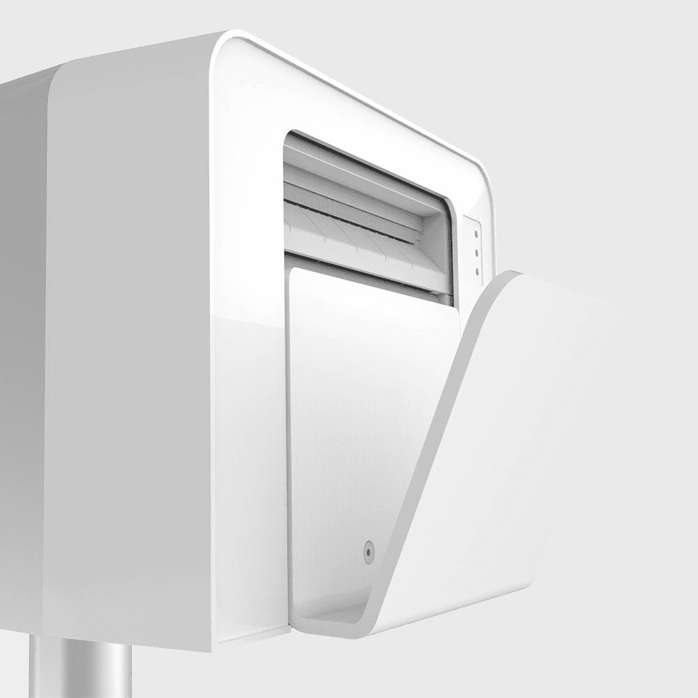 The dedicated dye-sub printer on its stand