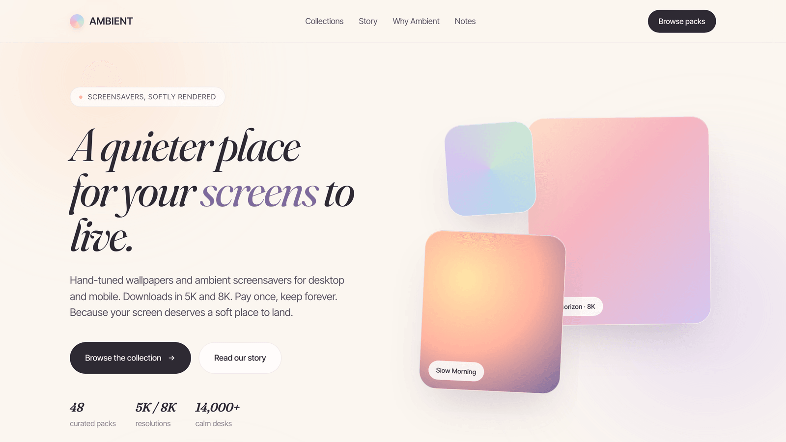 Screensavers — AMBIENT preview