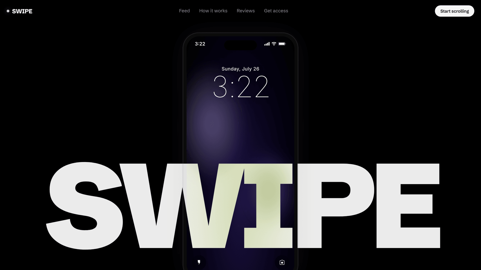 Screensavers — SWIPE preview