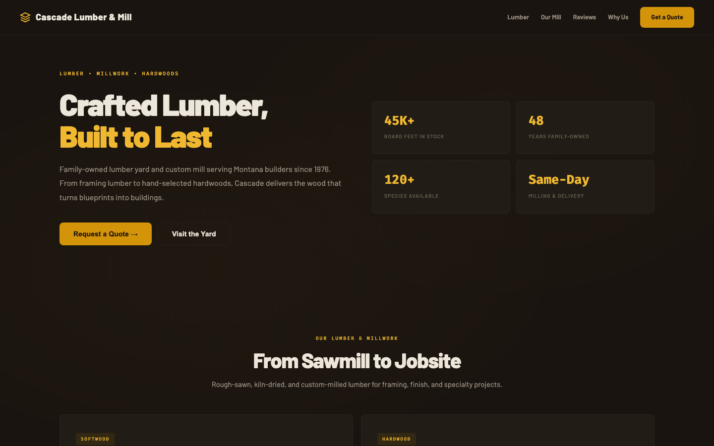 Building Materials — Timber Lodge