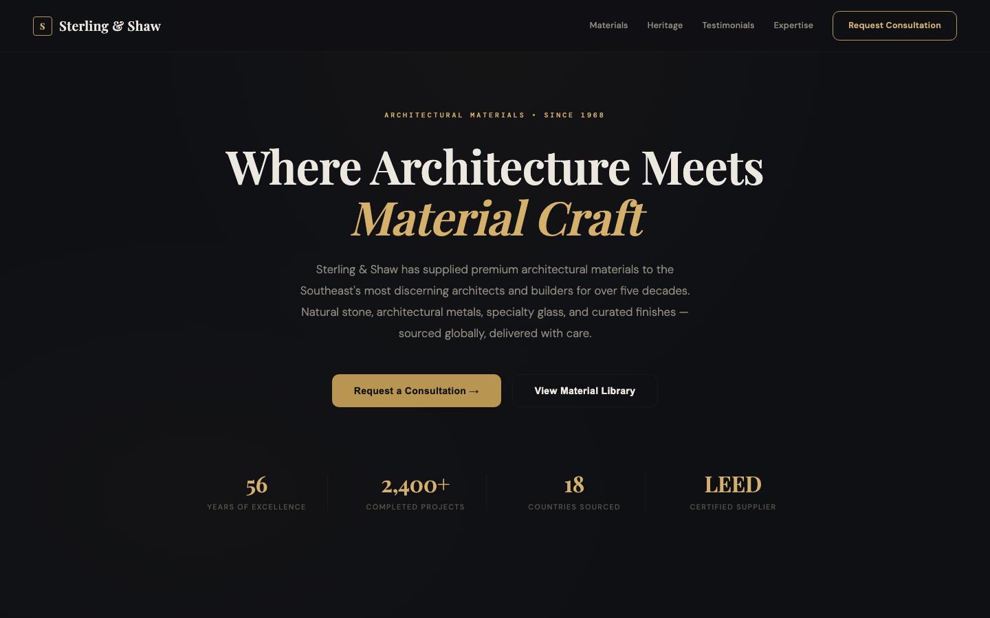Building Materials — Premium Materials