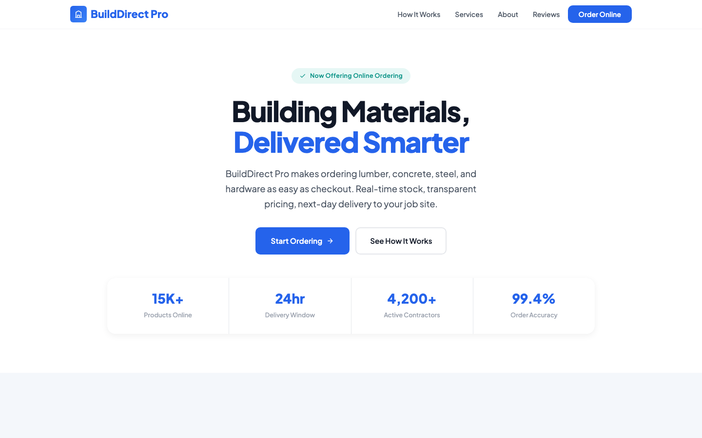 BuildDirect Pro — Order Building Materials Online