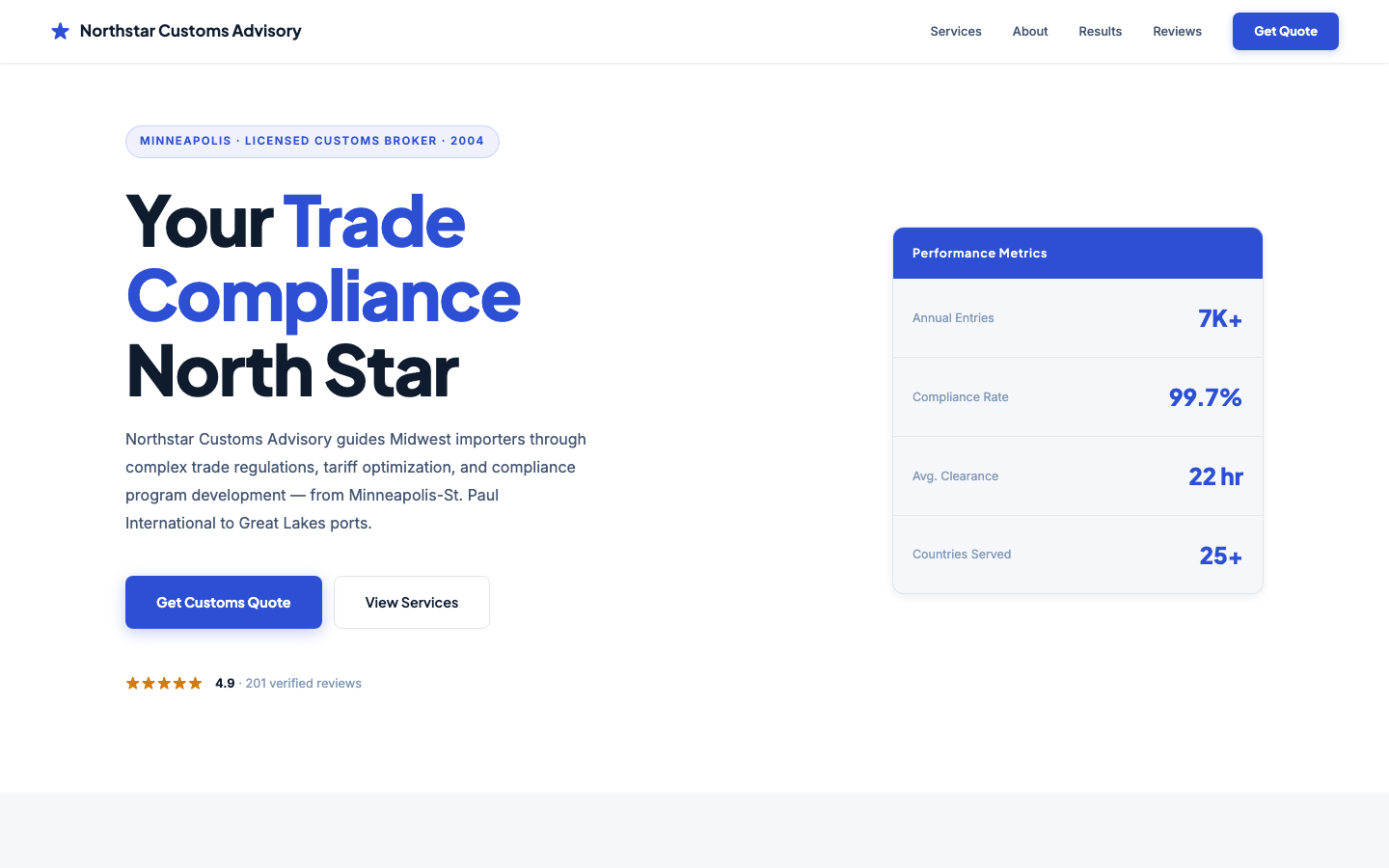 Northstar Customs Advisory