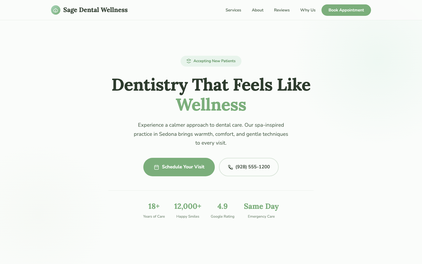 Sage Dental Wellness — Stress-Free Dentistry
