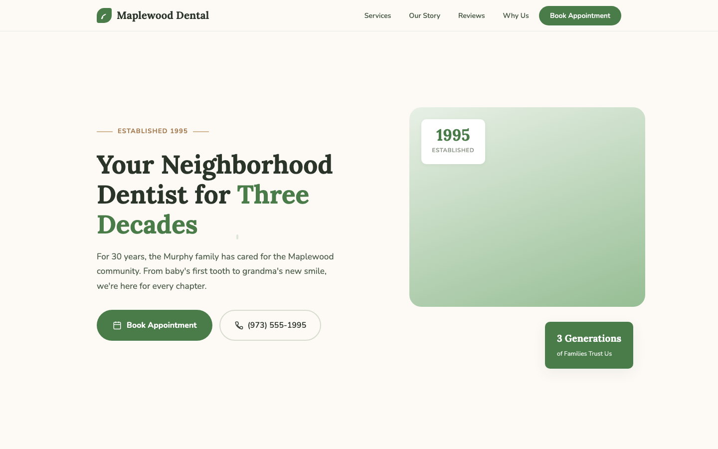 Maplewood Dental — Serving Our Community Since 1995