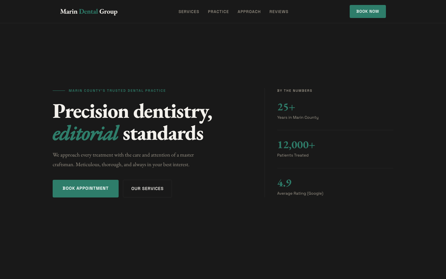 Marin Dental Group — Zebra Editorial