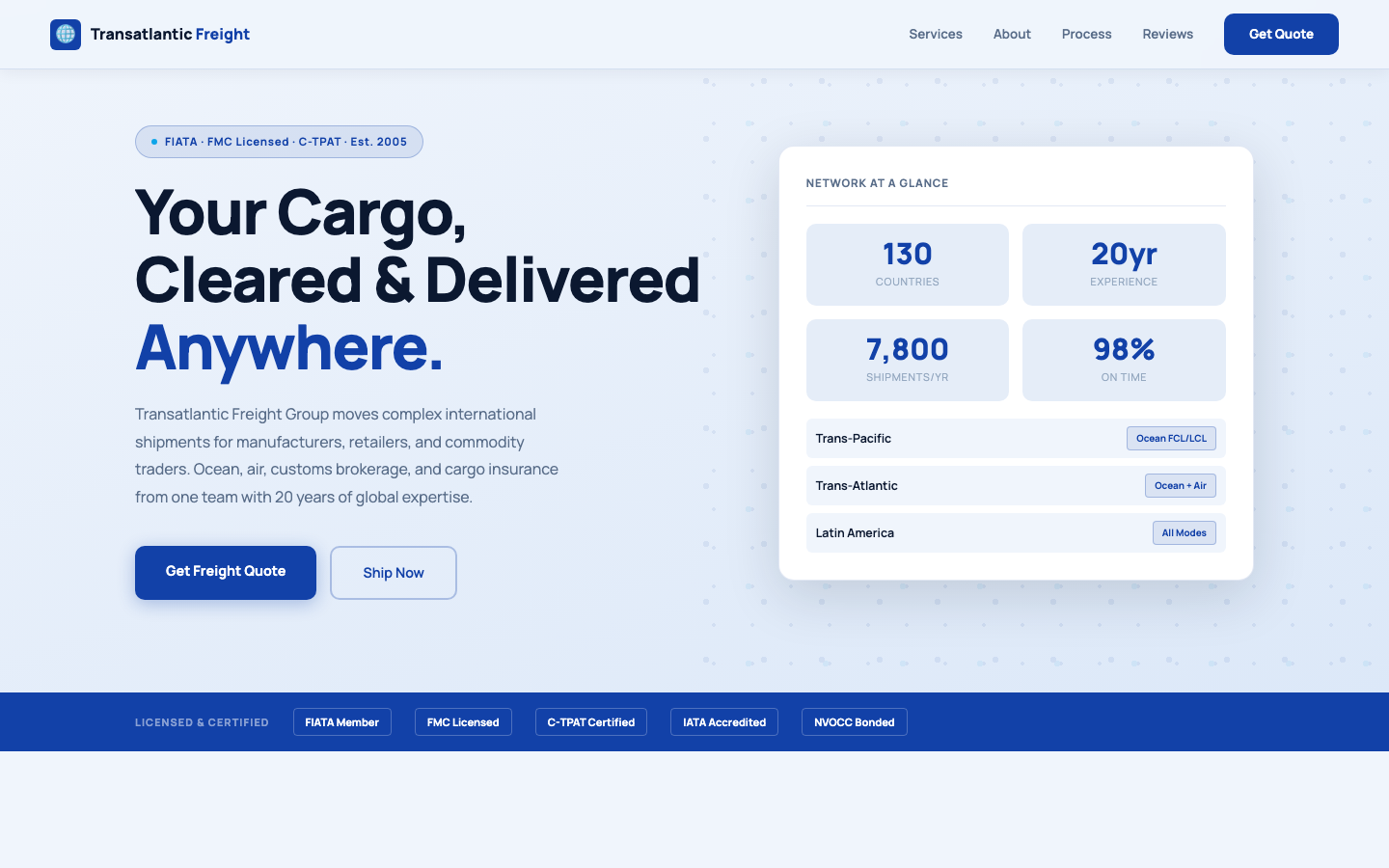 Transatlantic Freight