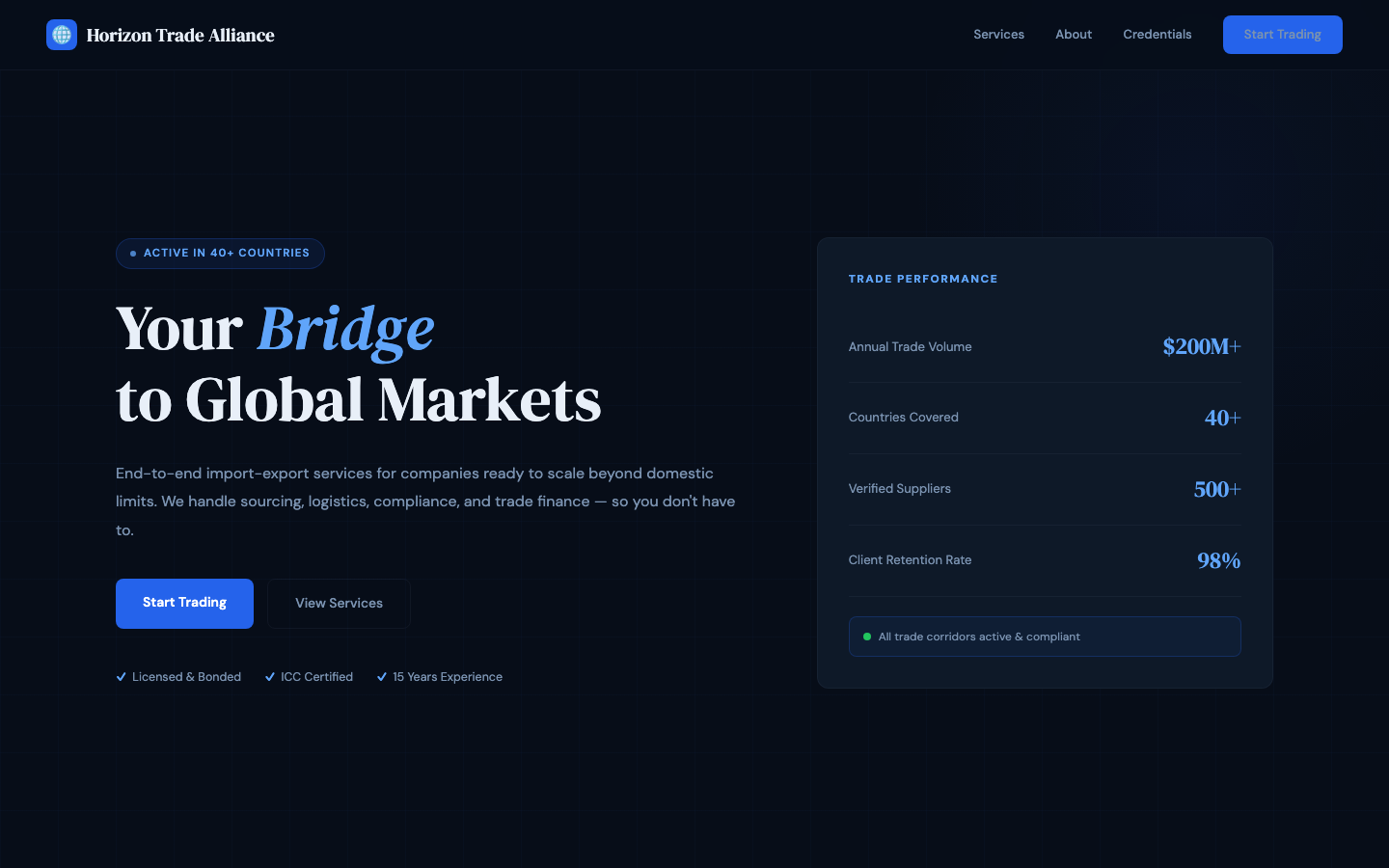 Horizon Trade Alliance — Cross-Border Commerce Experts