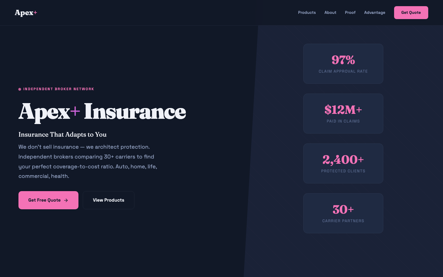 Insurance Brokerage — Asymmetric Dark