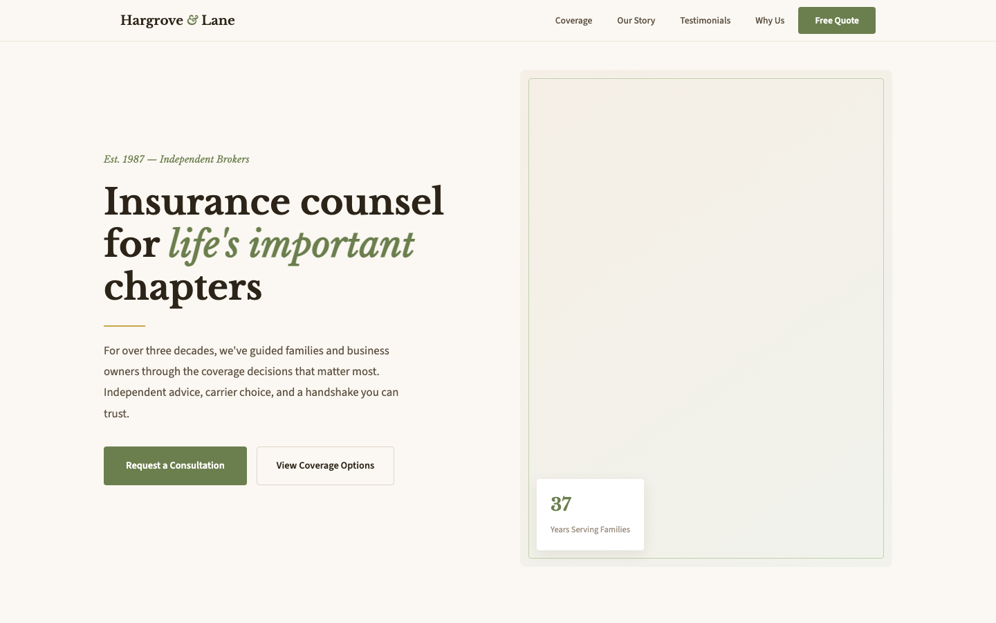 Hargrove & Lane — Insurance Counsel Since 1987