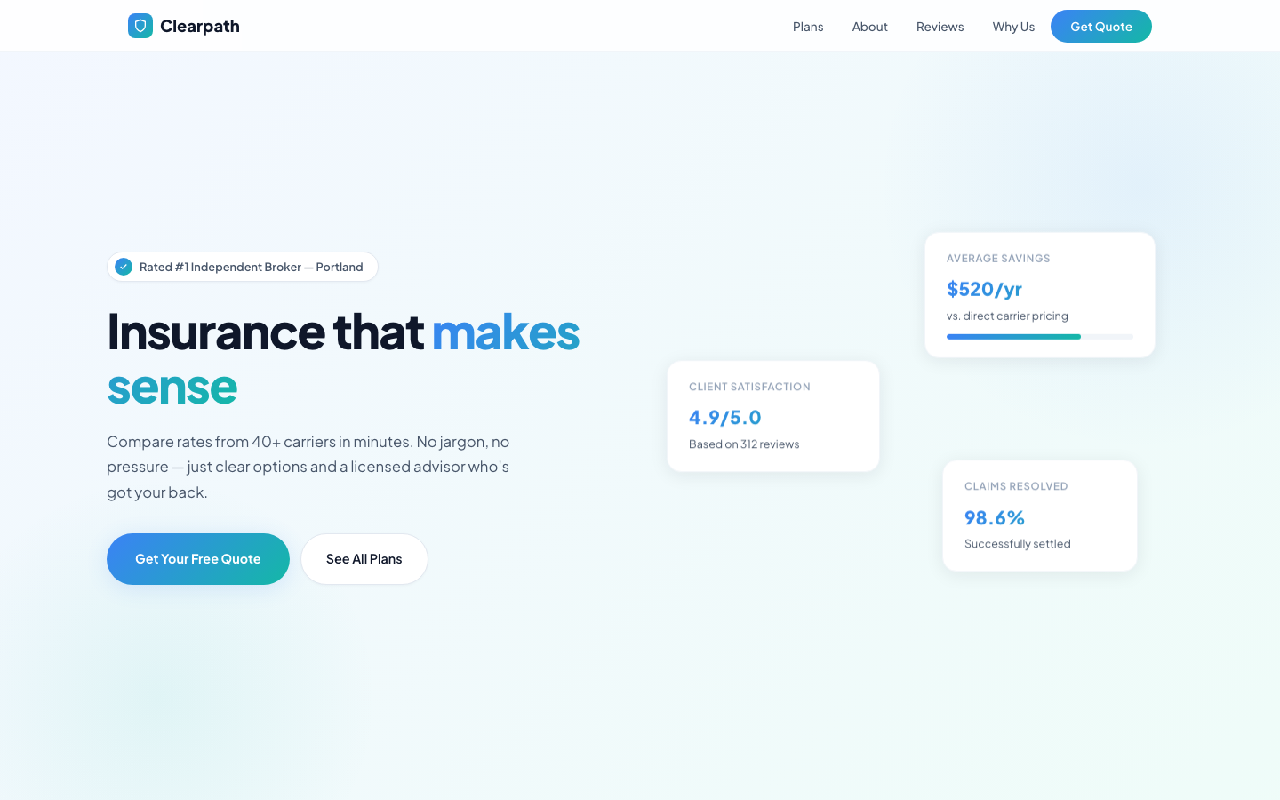 Clearpath Insurance — Modern Protection, Made Simple