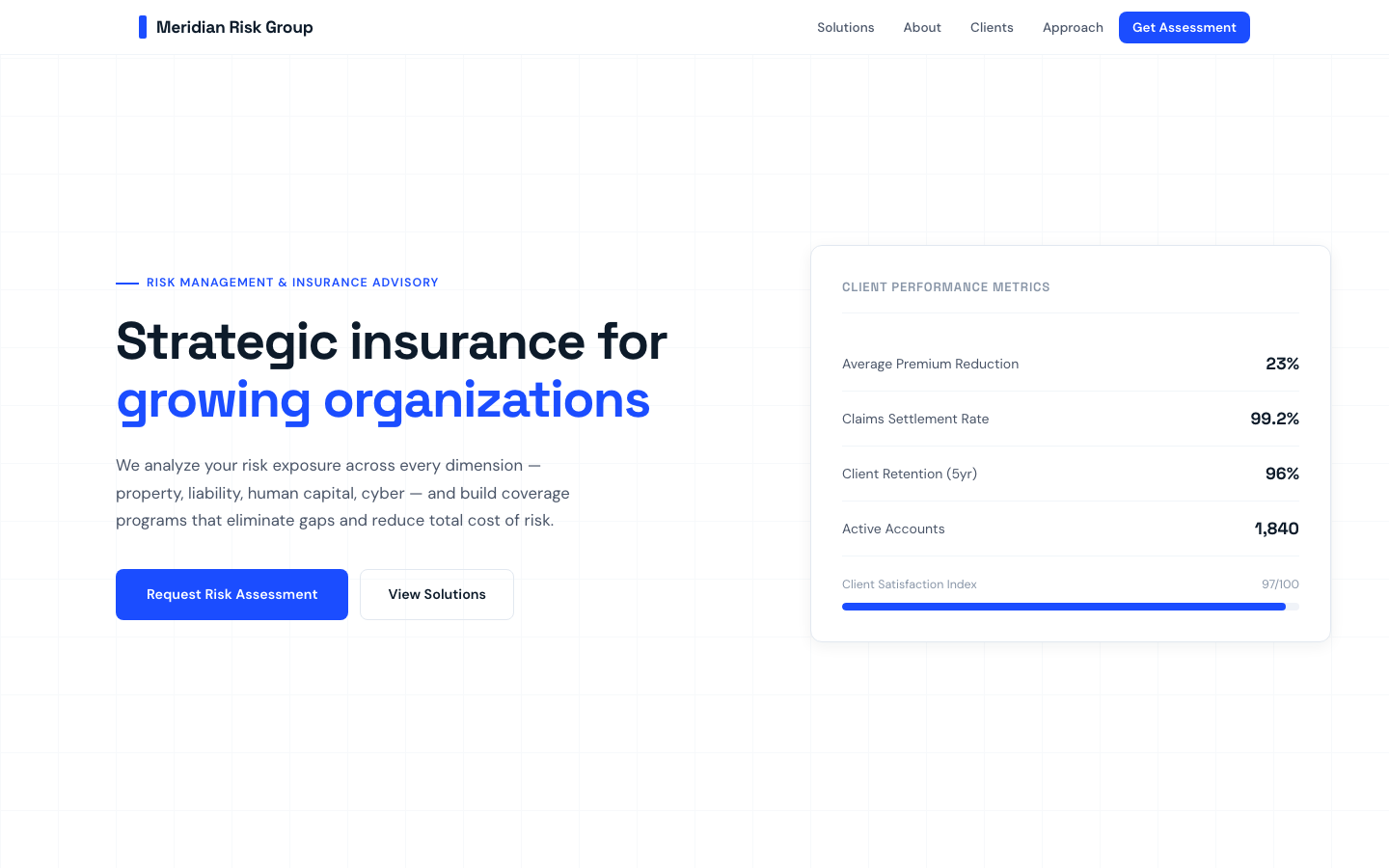 Meridian Risk Group — Enterprise Insurance Solutions