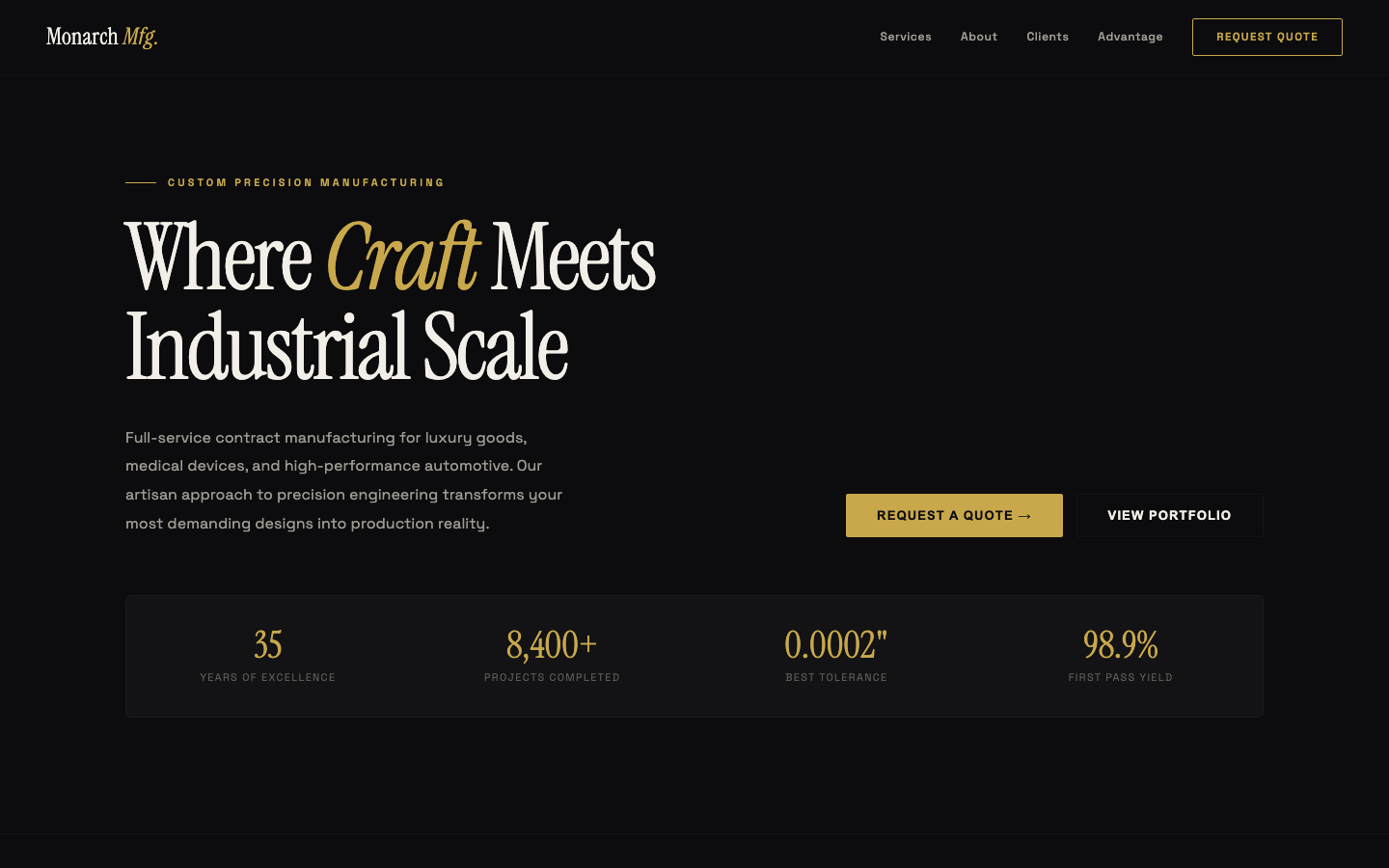 Monarch Manufacturing — Custom Precision Manufacturing