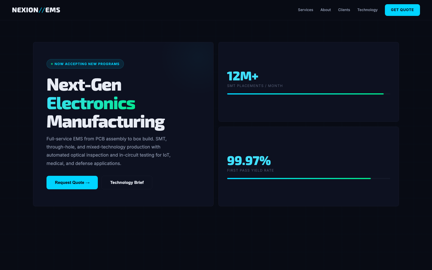 Nexion EMS — Electronics Manufacturing Services