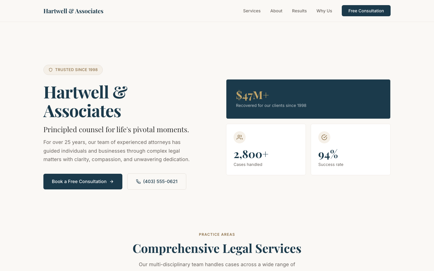 Hartwell & Associates | Cornerstone Design