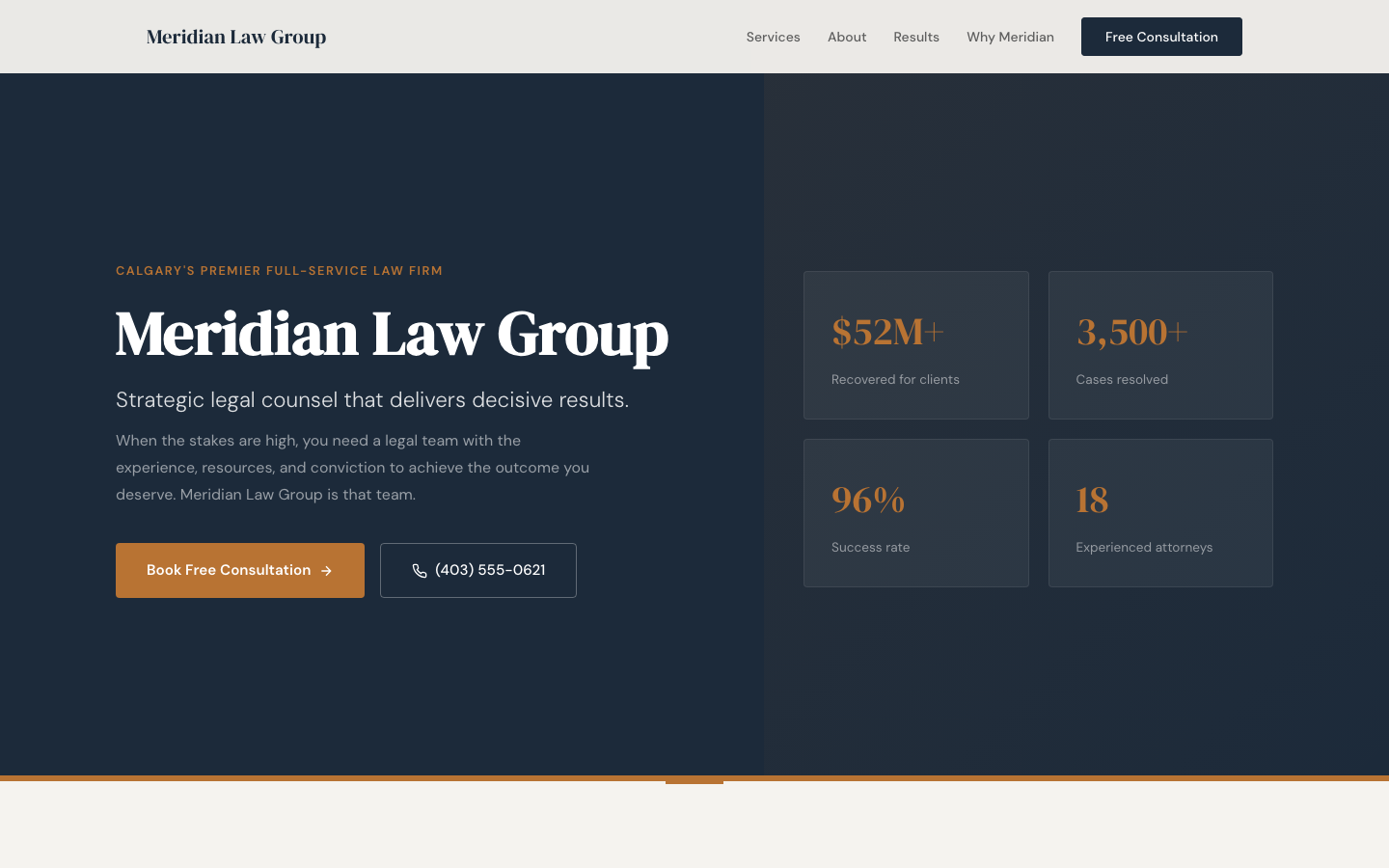 Meridian Law Group | Summit Design