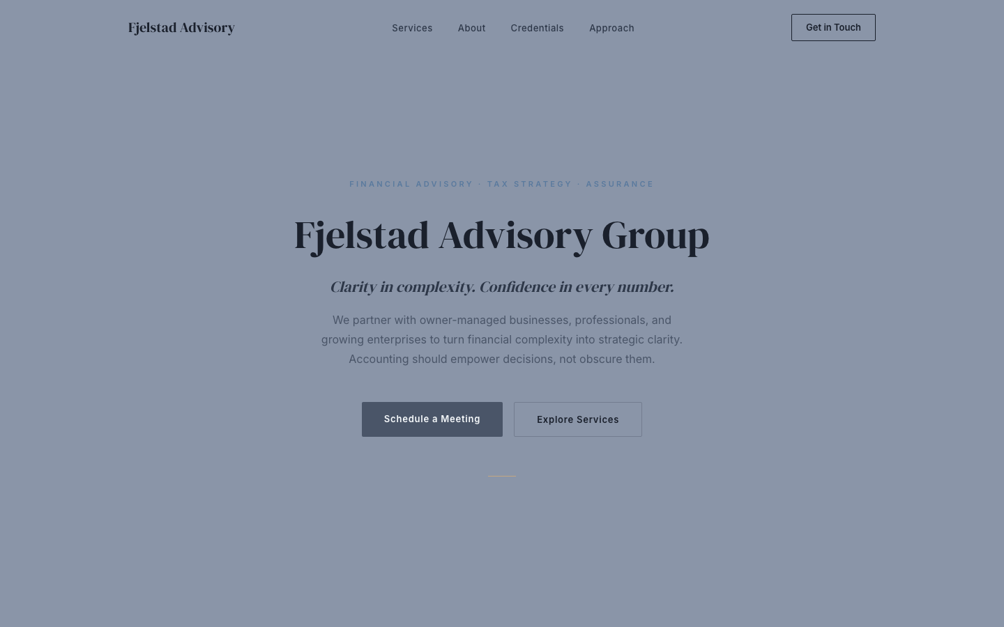 Nordic Counsel — Fjelstad Advisory Group