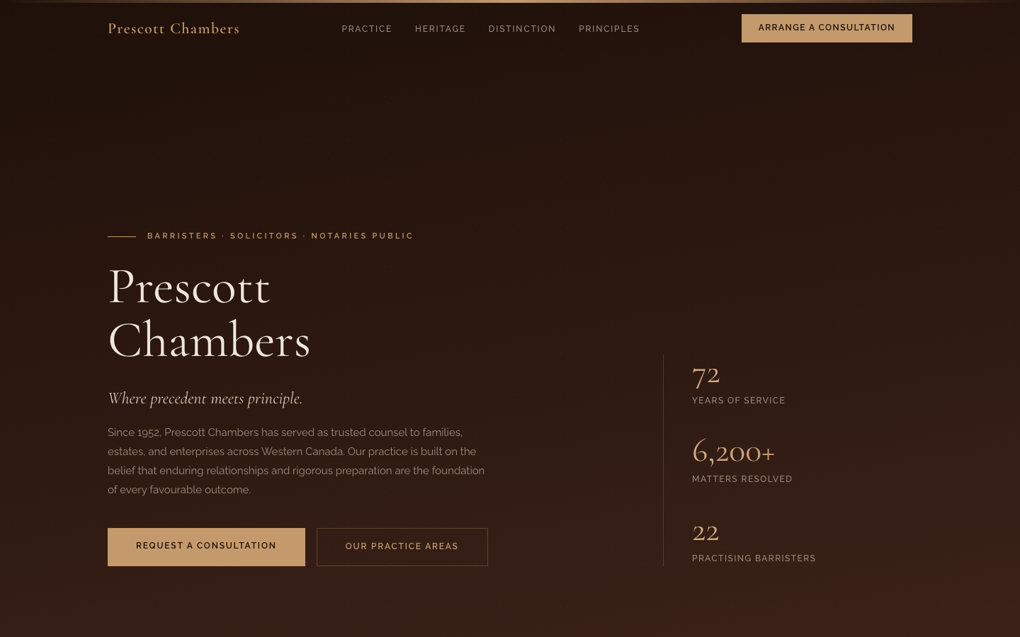 Chambers — Prescott Chambers Barristers