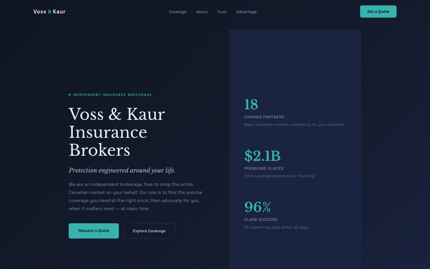Meridian — Voss & Kaur Insurance Brokers