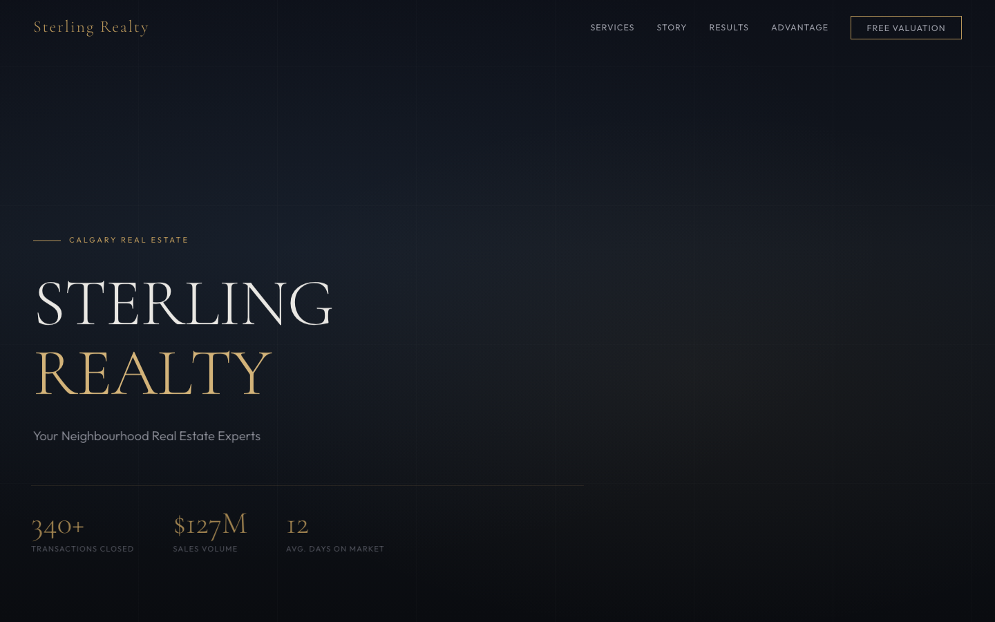 Sterling Realty — Full-Bleed Cinematic