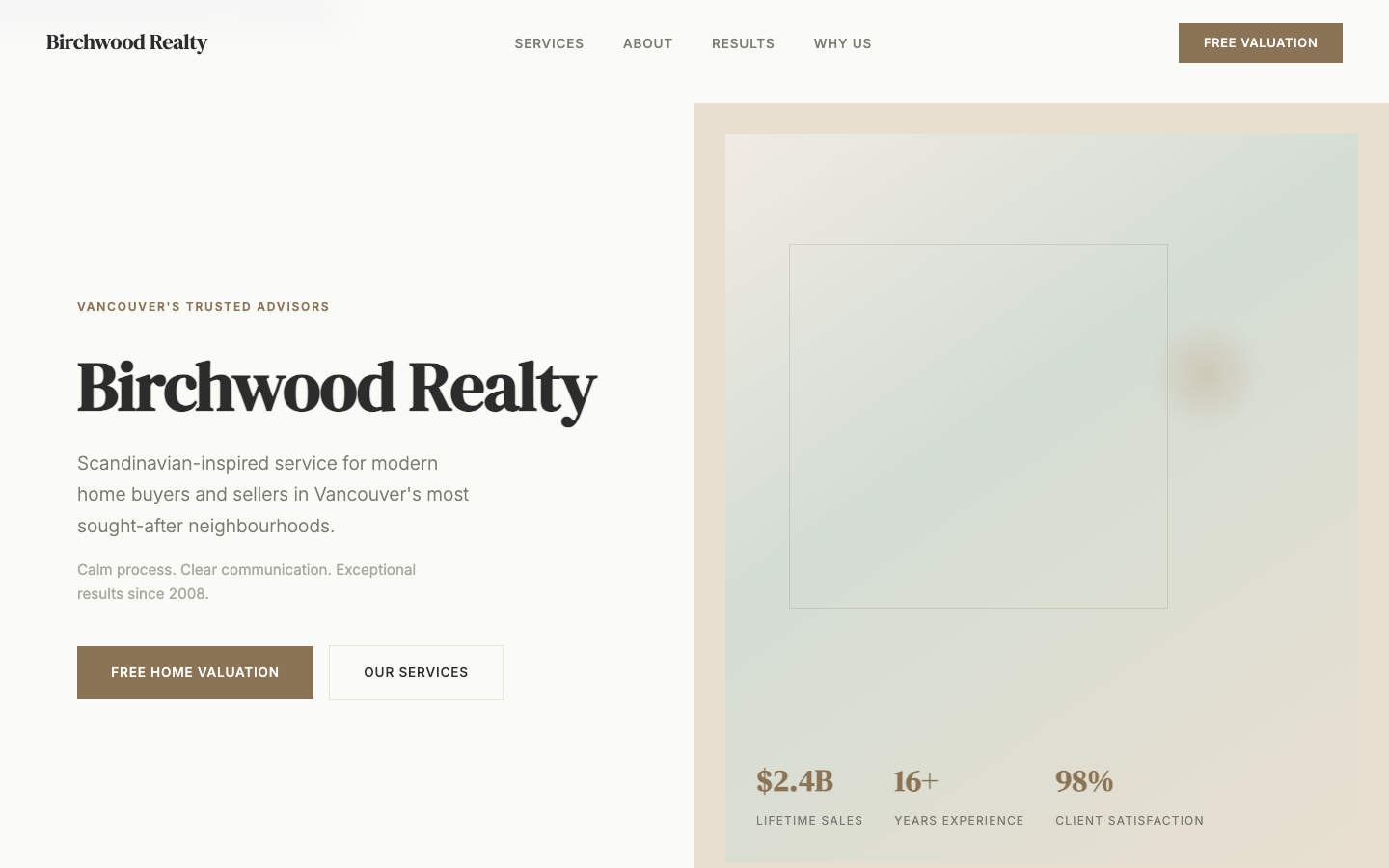 Birchwood Realty — Scandinavian Editorial