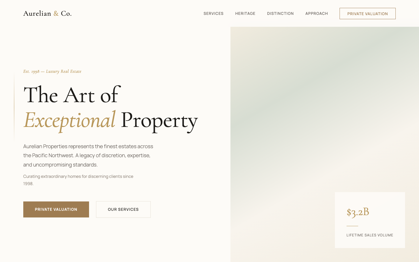 Aurelian Properties — Luxury Estate Brochure