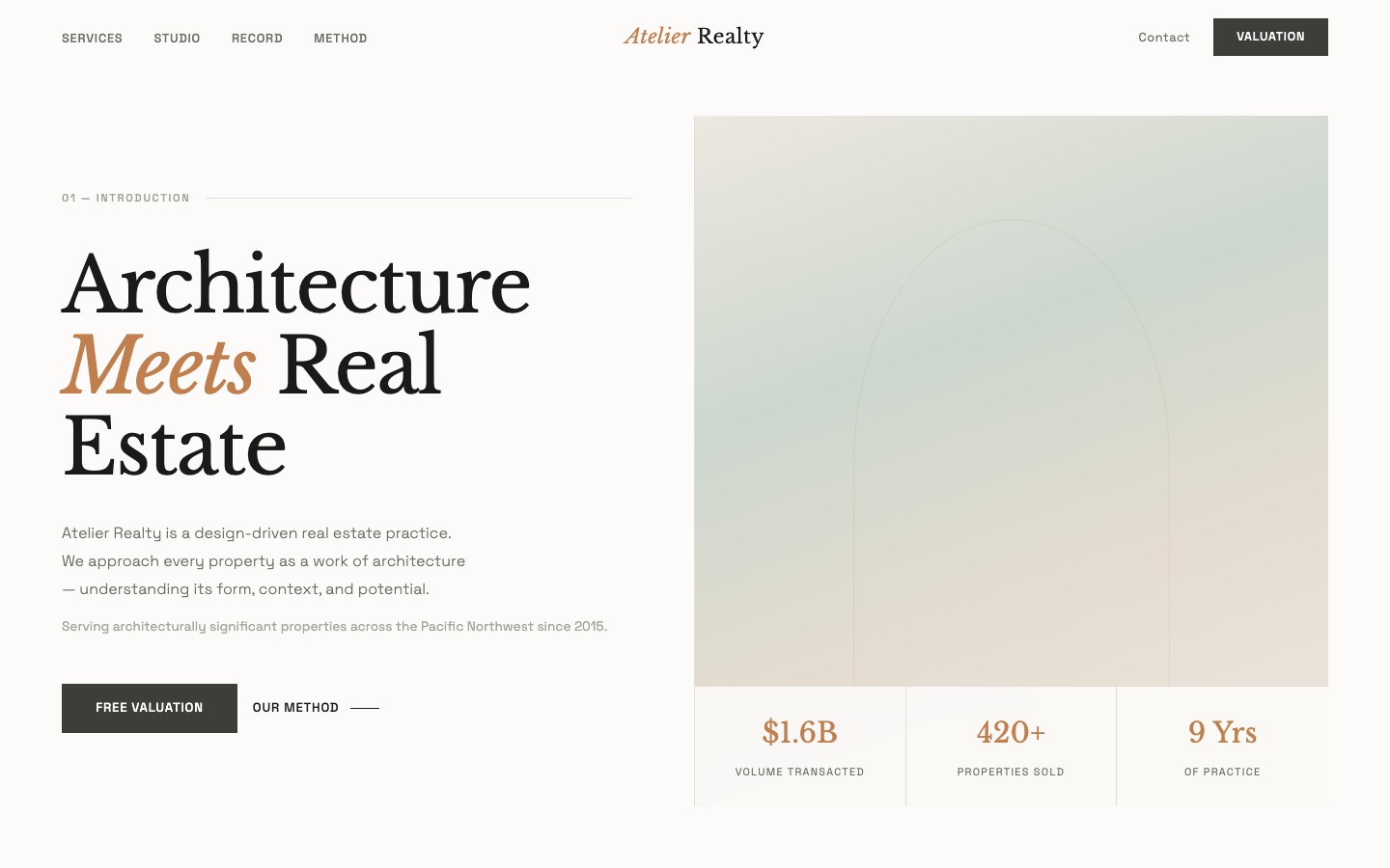 Atelier Realty — Architectural Showcase