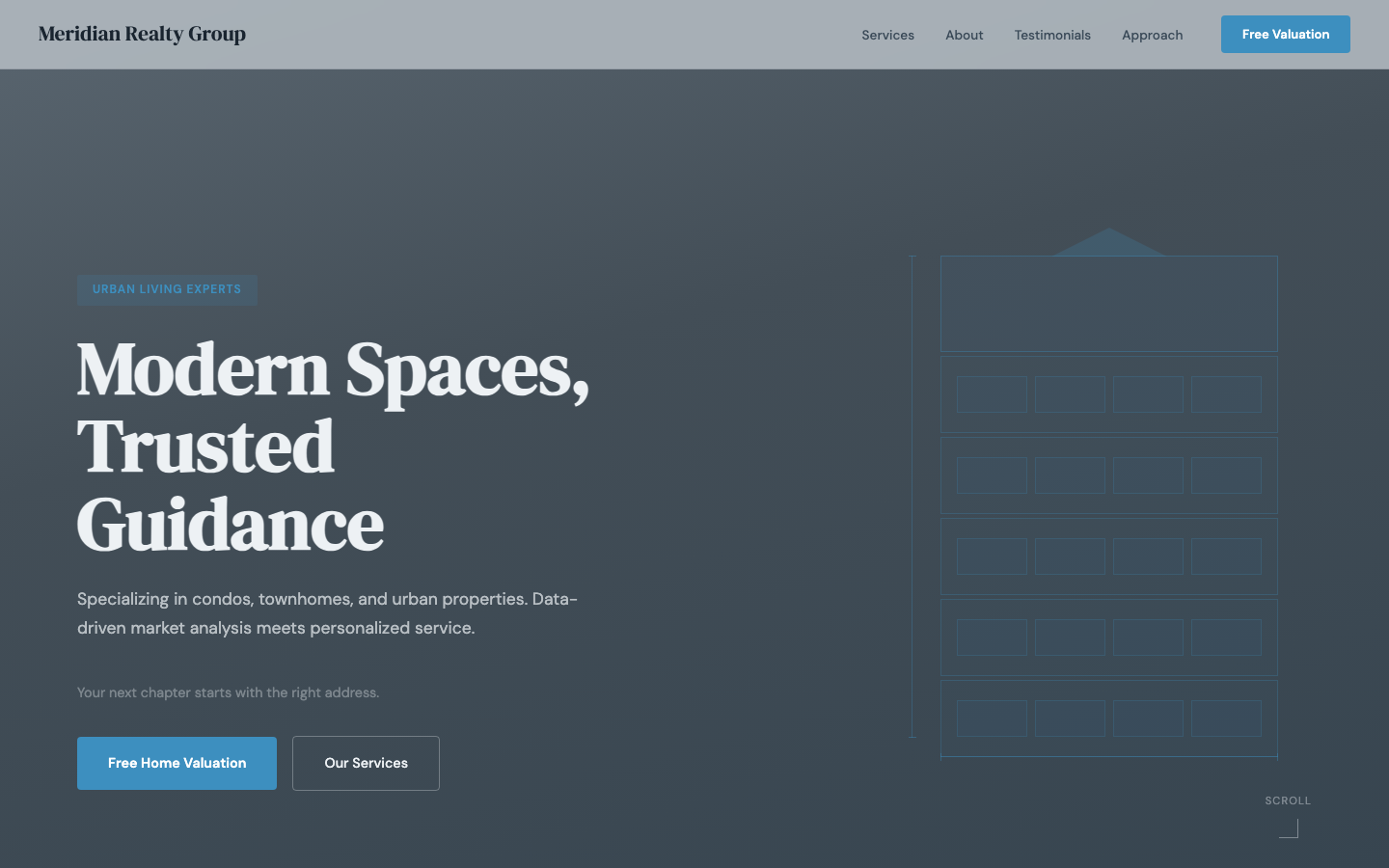 Real Estate — Mid-Tone Cool Full-Bleed