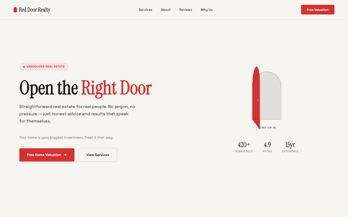 Real Estate — Light Bold Accent Minimal