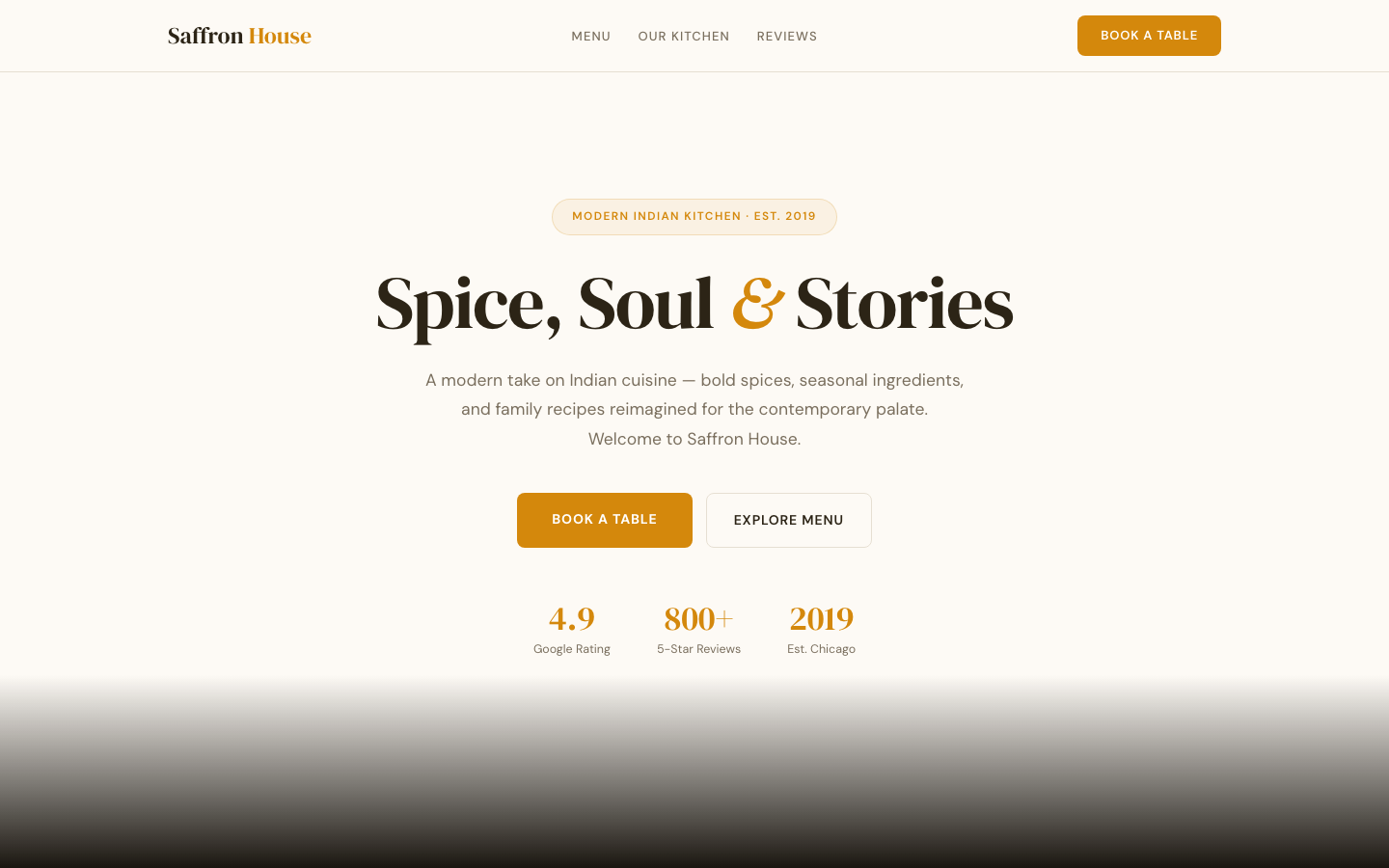 Saffron House — Modern Indian Kitchen