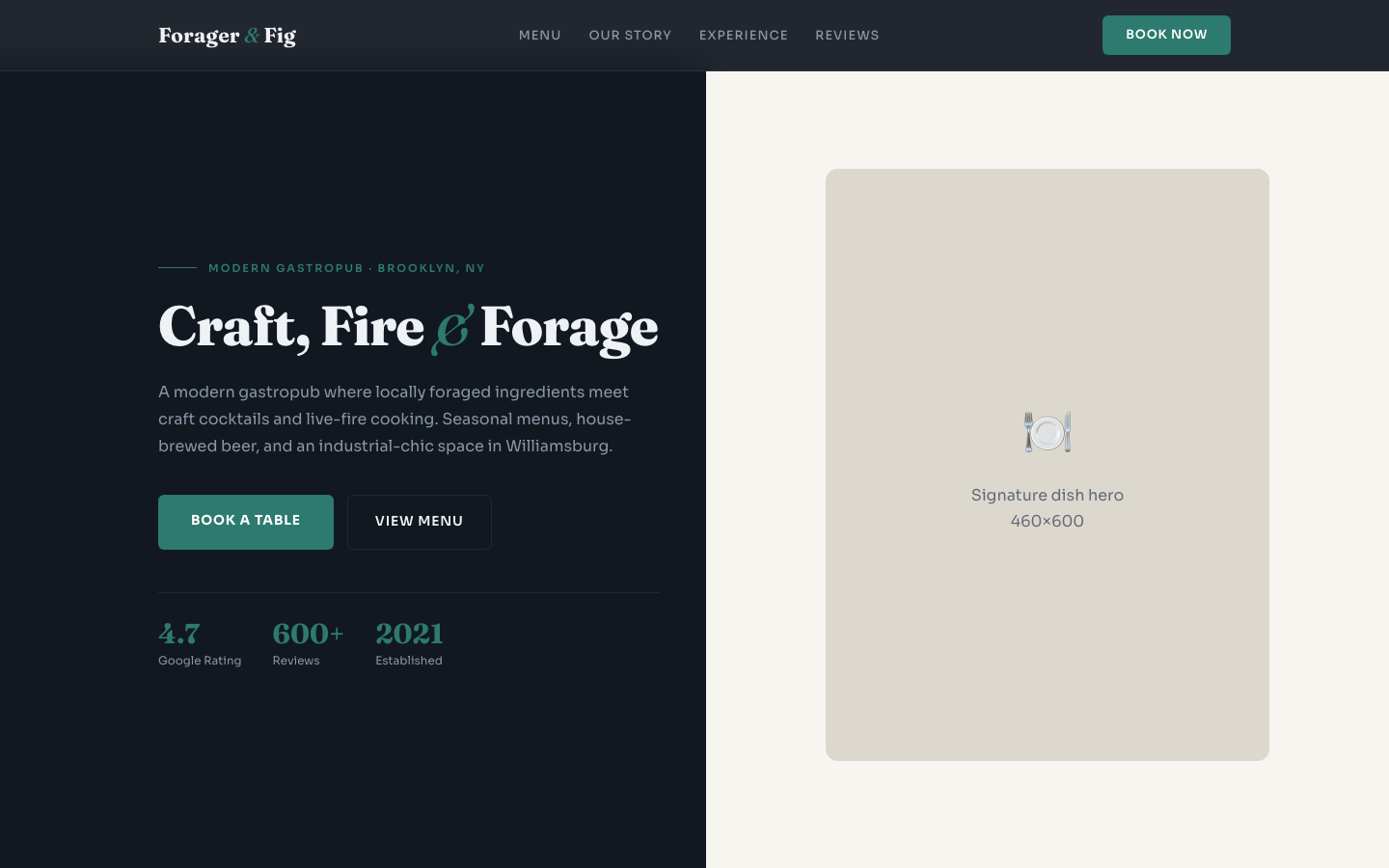 Forager & Fig — Modern Gastropub