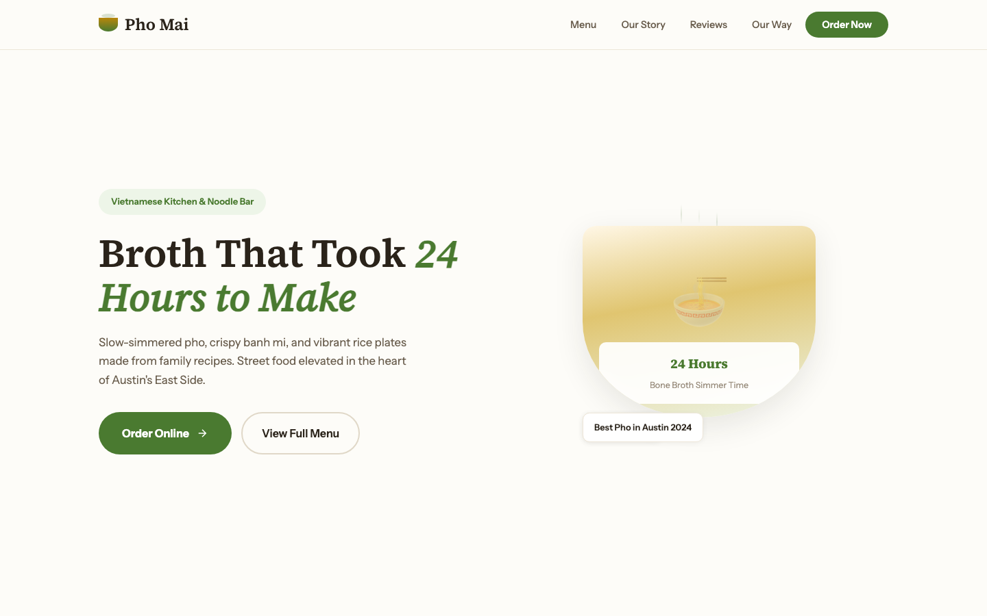 Pho Mai — Vietnamese Kitchen & Noodle Bar
