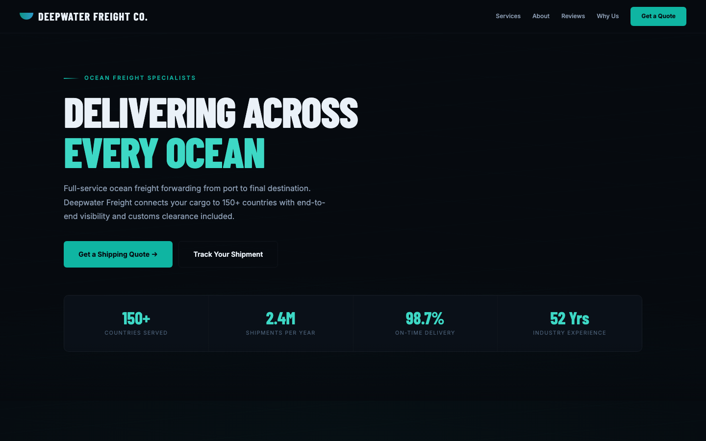 Deepwater Freight Co. — Ocean Depth