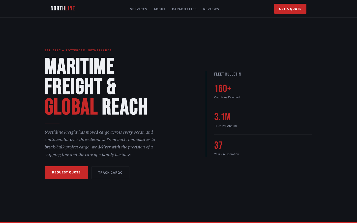 Northline Freight — Maritime Logistics & Forwarding