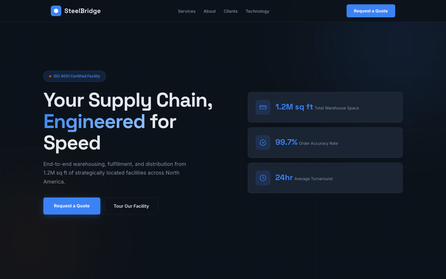 SteelBridge Logistics — Warehouse & Fulfillment